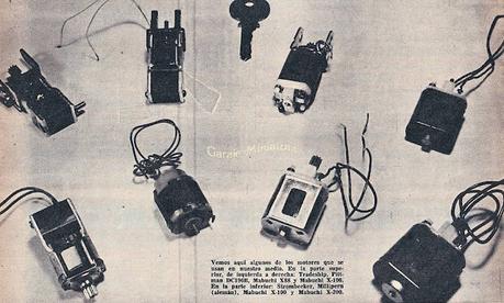 Motores eléctricos para automodelismo en el año 1966