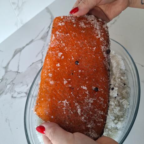Salmón marinado casero Salmón marinado casero