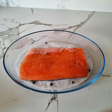 Salmón marinado casero Salmón marinado casero