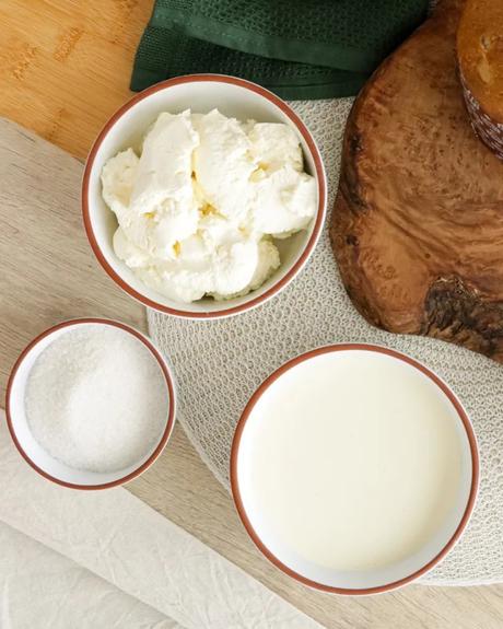 ingredientes crema queso crema