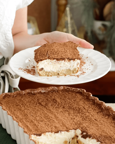 postre navideño tiramisu