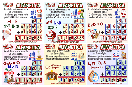 ALFAMÉTICAS: NAVIDAD