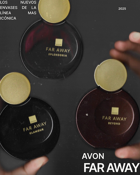 Far Away: así son los nuevos envases de las fragancias icónicas de Avon. perfumes far away beyond the moon glamour splendoria notas a que huele opinion puntos de venta precios novedad.