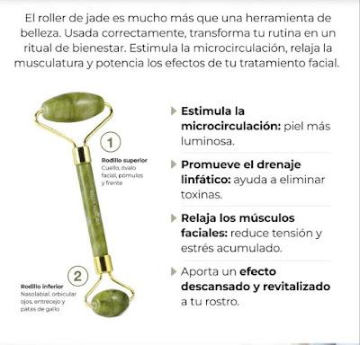 Masaje facial con roller de Jade Masaje facial con roller de Jade