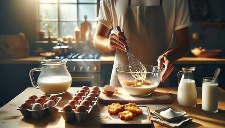 4. Paso a paso: Preparando leche frita sin maicena