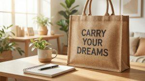 Frases motivadoras para emprendedores: inspiración real para avanzar incluso en días difíciles frases motivadoras para emprendedores en bolsas de tela