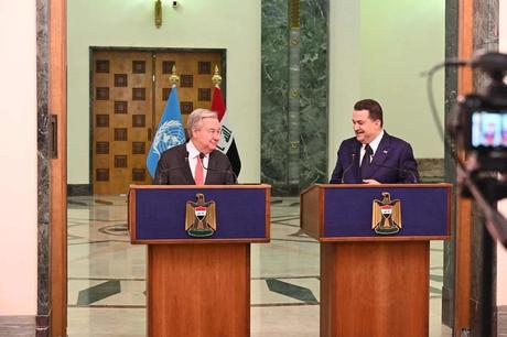 Guterres certifica en Bagdad el final de la misión de la ONU mientras reitera su compromiso con el Gobierno