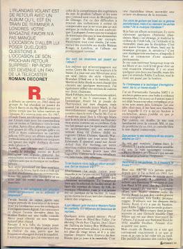 01/04/1990 El Irlandés Volador. Entrevista Domain Decoret. 01/04/1990 El Irlandés Volador. Entrevista Domain Decoret.