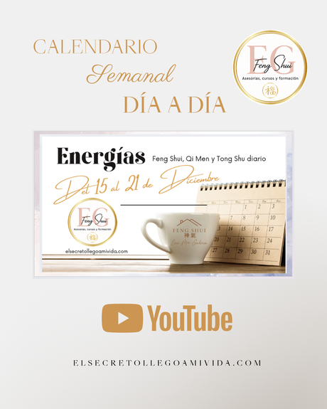 🌟 Calendario Tong Shu de diciembre.🤩