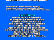 Supernumerarios Abogados