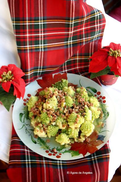 Romanescu con jamón  El Ágora de Ángeles