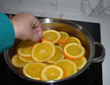 Naranjas confitadas caseras