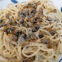 Espaguetis con berberechos en lata Espaguetis con berberechos en lata