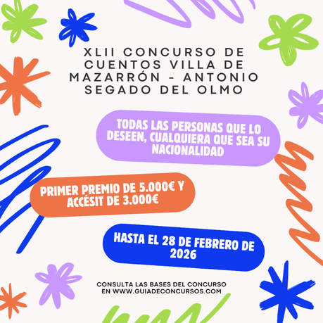XLII Concurso de Cuentos «Villa de Mazarrón»