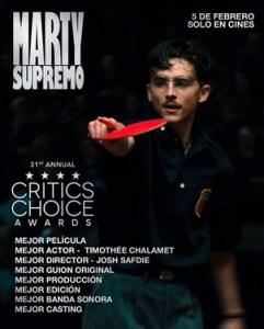 ÂŤMarty SupremoÂť llega a Chile con nominaciones a los Globos de Oro y Critics Choice Awards