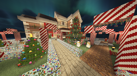 Nuestra Mansión Navideña en Minecraft Nuestra Mansión Navideña en Minecraft