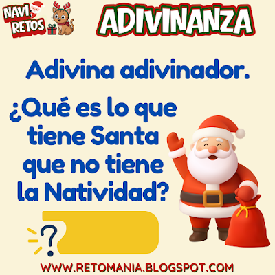Desafíos matemáticos, Retos matemáticos, Problemas matemáticos, Retos mentales, Juegos mentales, Juegos visuales, Acertijos, Navidad, Matemática y Navidad, MateNavidad, Juegos en el aula, Aprender jugando, Jugando aprendo, Adivinanza, Juegos de Palabras, Adivina adivinador