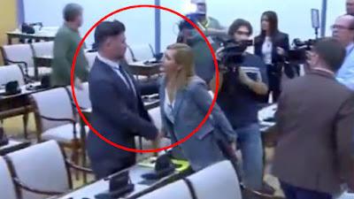 Rufián hizo la 'cobra' a Salomé Pradas en la comisión sobre la DANA.