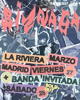 Doble concierto de Biznaga en La Riviera junto a Amor Líquido y Zero Azúcar en La Riviera