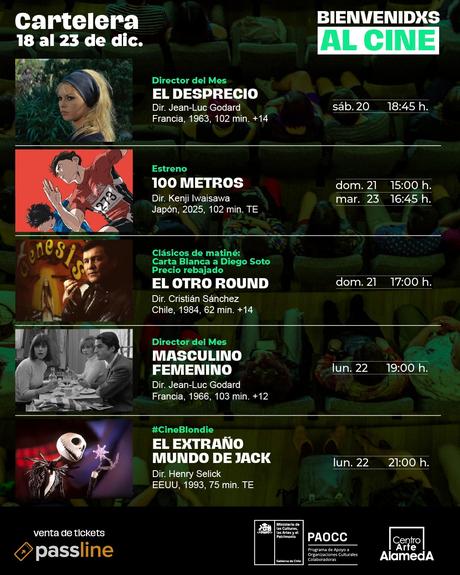 Descubre la Cartelera del Centro Arte Alameda del 18 al 23 de diciembre