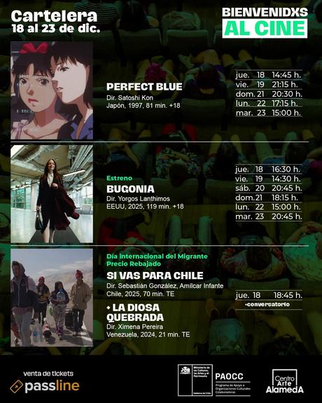 Descubre la Cartelera del Centro Arte Alameda del 18 al 23 de diciembre