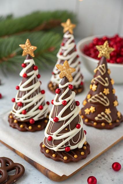 Árboles de Chocolate Navideños