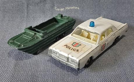 D.U.K.W. y Mercury Police Car piezas #55 de Matchbox