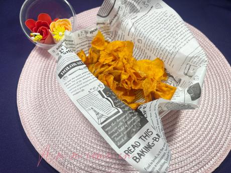 Chips de boniato en airfryer