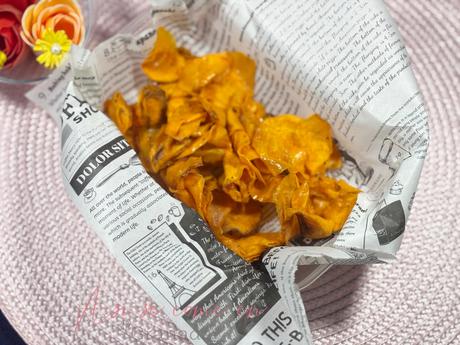 Chips de boniato en airfryer