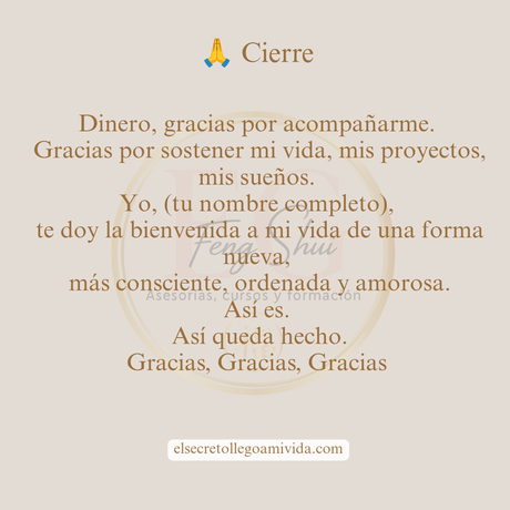 ✨ Carta al Dinero Cierra este 2025 Sanando tu relación con el dinero
