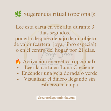 ✨ Carta al Dinero Cierra este 2025 Sanando tu relación con el dinero