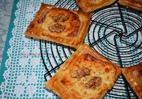 Cuadraditos de hojaldre Cuadraditos de hojaldre