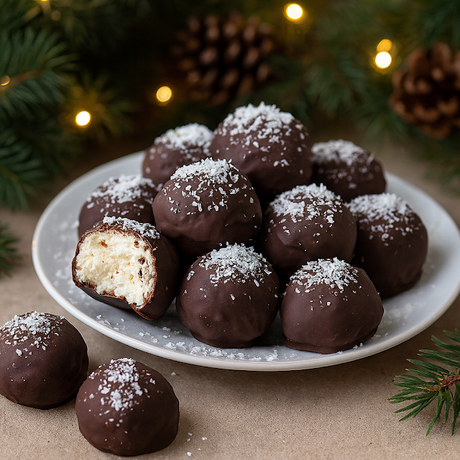 Cómo preparar unas ricas bolitas de coco y chocolate