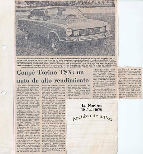 Torino TSX presentado en el año 1976