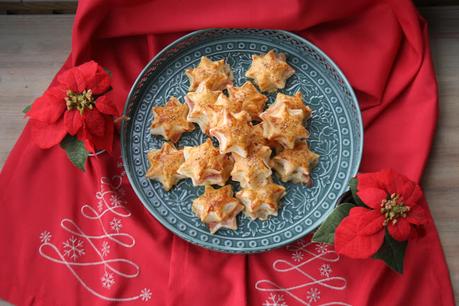 Estrellas de hojaldre con jamón york y queso Estrellas de hojaldre con jamón york y queso El Ágora de Ángeles