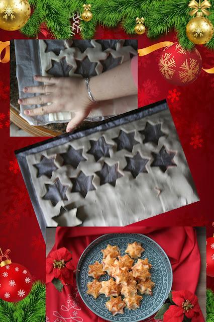 Estrellas de hojaldre con jamón york y queso Estrellas de hojaldre con jamón york y queso El Ágora de Ángeles