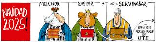 DE LAS VIÑETAS DE HUMOR DEL BLOG DE HOY MIÉRCOLES, 24 DE DICIEMBRE DE 2035, NOCHEBUENA