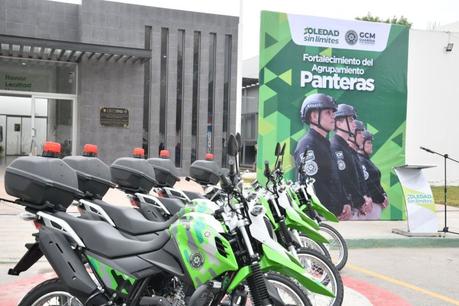 Soledad de Graciano Sánchez fortalece su fuerza policial con nuevas motocicletas
