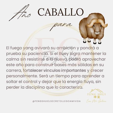 Horóscopo chino para el Buey en 2026