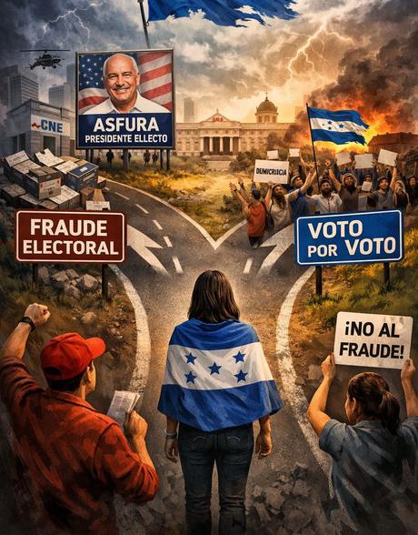 Golpe en Honduras: Asfura es proclamado sin el voto por voto.