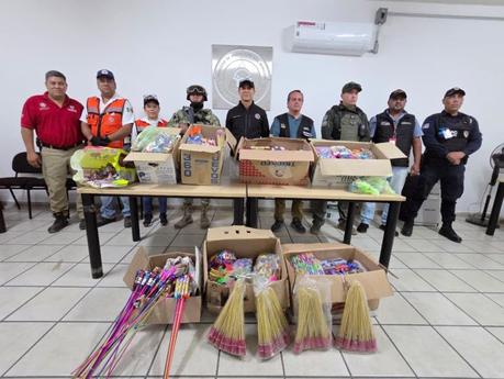 Proteccion Civil Municipal asegura 153 kilogramos de pirotecnia en el arranque del Operativo Coheton 2025