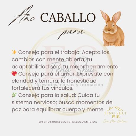 Horóscopo chino para el conejo en 2026