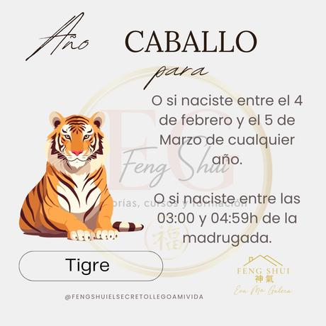 Horóscopo chino para el Tigres en 2026
