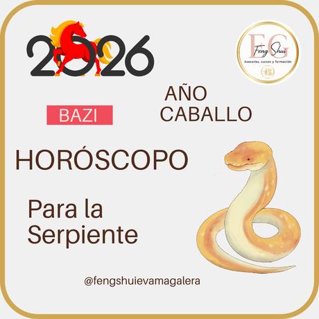 Horóscopo chino para la Serpiente en 2026