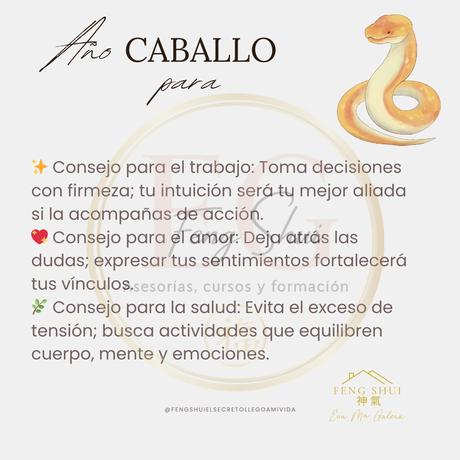 Horóscopo chino para la Serpiente en 2026