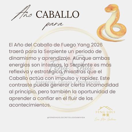 Horóscopo chino para la Serpiente en 2026