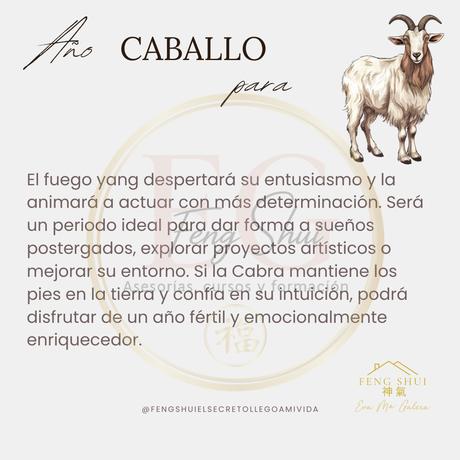 Horóscopo chino para la Cabra en 2026