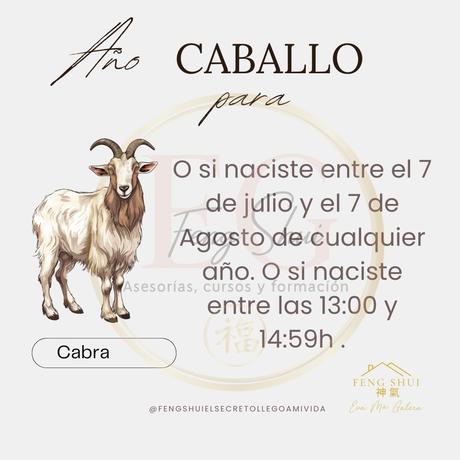 Horóscopo chino para la Cabra en 2026