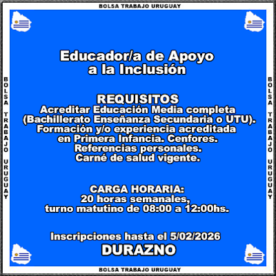Educador-a de Apoyo a la Inclusión