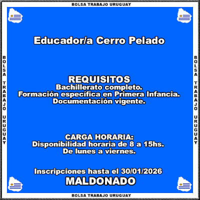 Educador-a Cerro Pelado